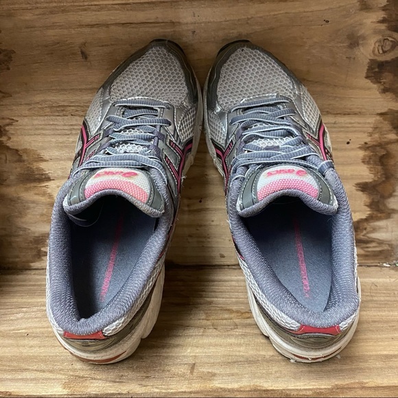 ASICS gel equation grey red running sneakers shoes - Picture 5 of 8